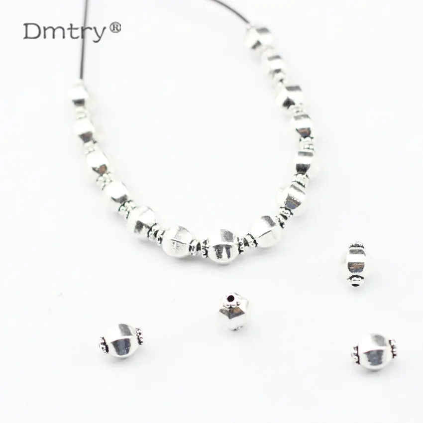 Dmtry 20 шт./лот новинка антикварные серебряные бусины для изготовления ювелирных