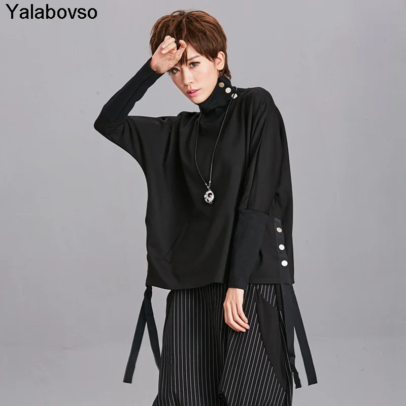Yalabovso 2020 хип хоп с рукавом летучая мышь повседневная Короткая Толстовка пальто