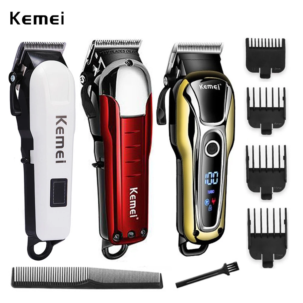 Cena Kemei trimmer profesjonalna maszynka do włosów ścinanie włosów maszyna maszynka do włosów maszynka elektryczna do strzyżenia włosów fryzjer narzędzia 5