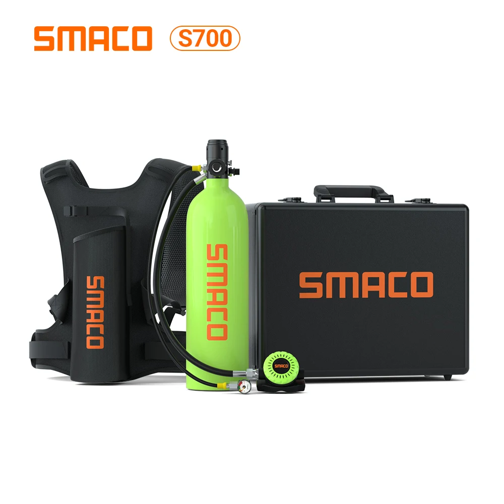 Smaco 2L мини оборудование для подводного плавания емкость кислородный баллон набор
