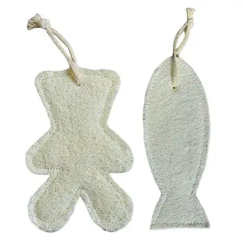 

2pcs Exfoliating Loofah Pads Comfortable Durable Clean Double-Sided Safe Loofah Pads Body Scrubber Exfoliating For Children Kids