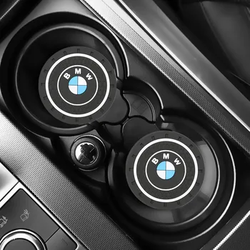 

2pcs Car Auto Water Cup Slot Non-Slip Mat Accessories For BMW X1 X3 X5 X6 E46 e39 E90 E36 E60 E34 E30 Accessories Car Styling