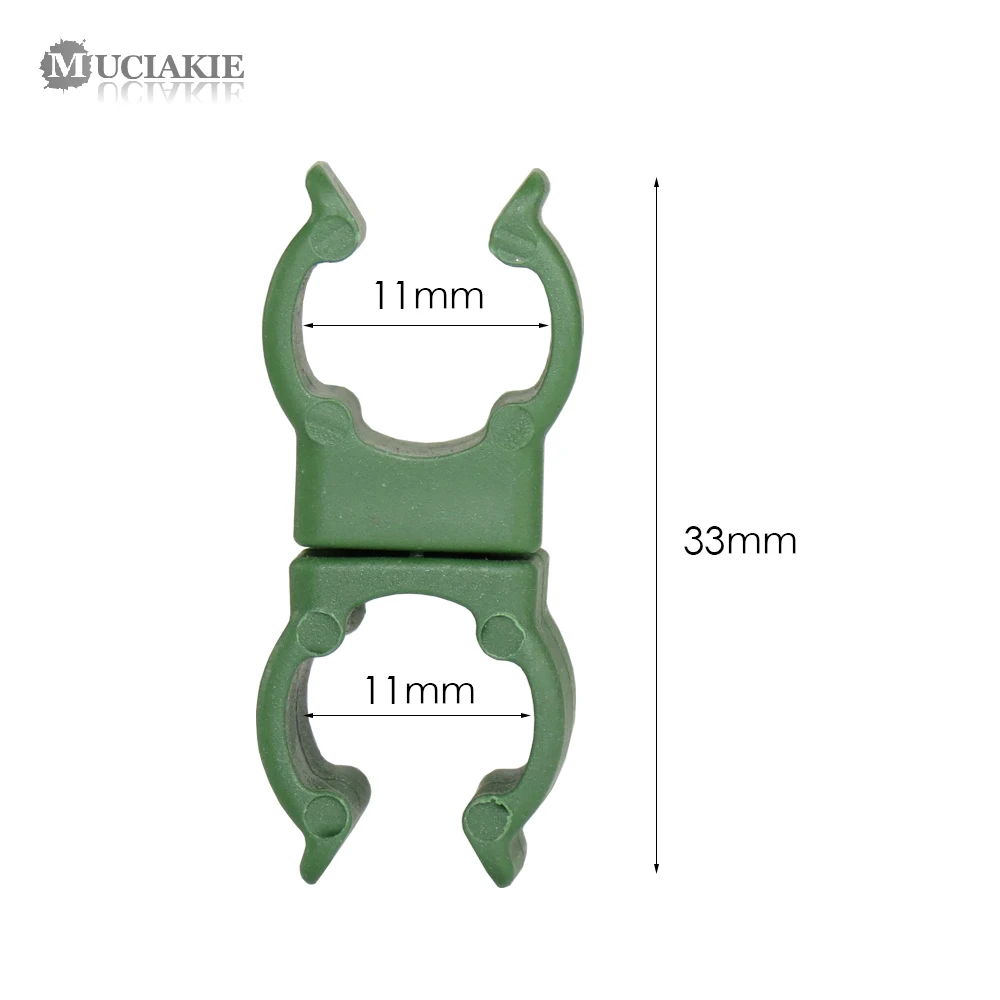 MUCIAKIE 20 шт. ID-11mm Пластиковые Крепежные садовые теплицы растение фиксированный Кол зажимы ротанга стент аксессуары полюсные разъемы