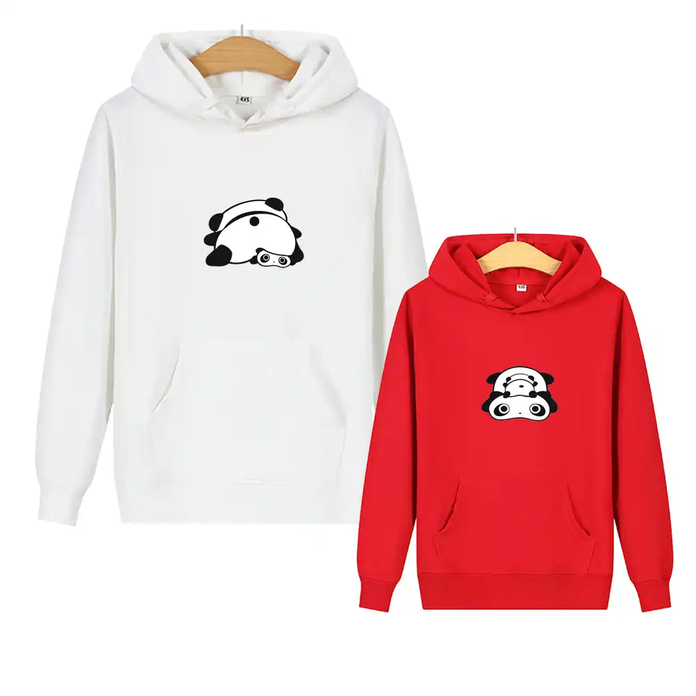 panda couple hoodies