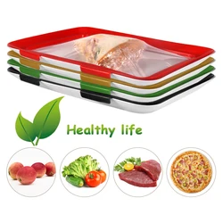 Creative Food Preservation Tray Fresh Keeping Fruit And Dishes Reusable Food Spacer Elastic Food Storage Container