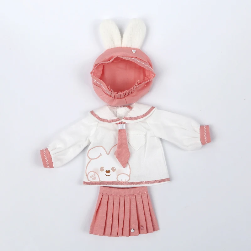 30cm bjd boneca roupas chapéu + camisa + saia ou calças terno marinheiro  grande 1/6