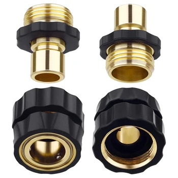 

Garden Hose Quick Coupling, 3/4 Inch (About 1.9 cm) Male and Female Garden Hose Coupling Quick Coupling, 6 Pieces