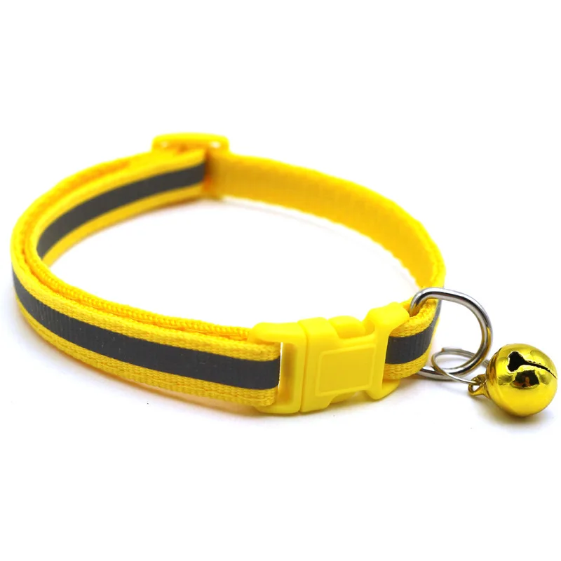 Pet Collar Reflective Pet Bell Collar Adjustable Size Suitable for Cats