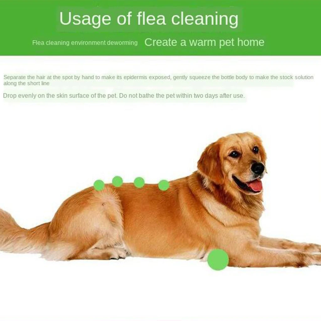 120ml Pet Insect Killer Spray Pets Dog Cat Anti-flea Drops Flea Lice Insect Killer Liquid Spray Puppy Treatment Liquid Spray