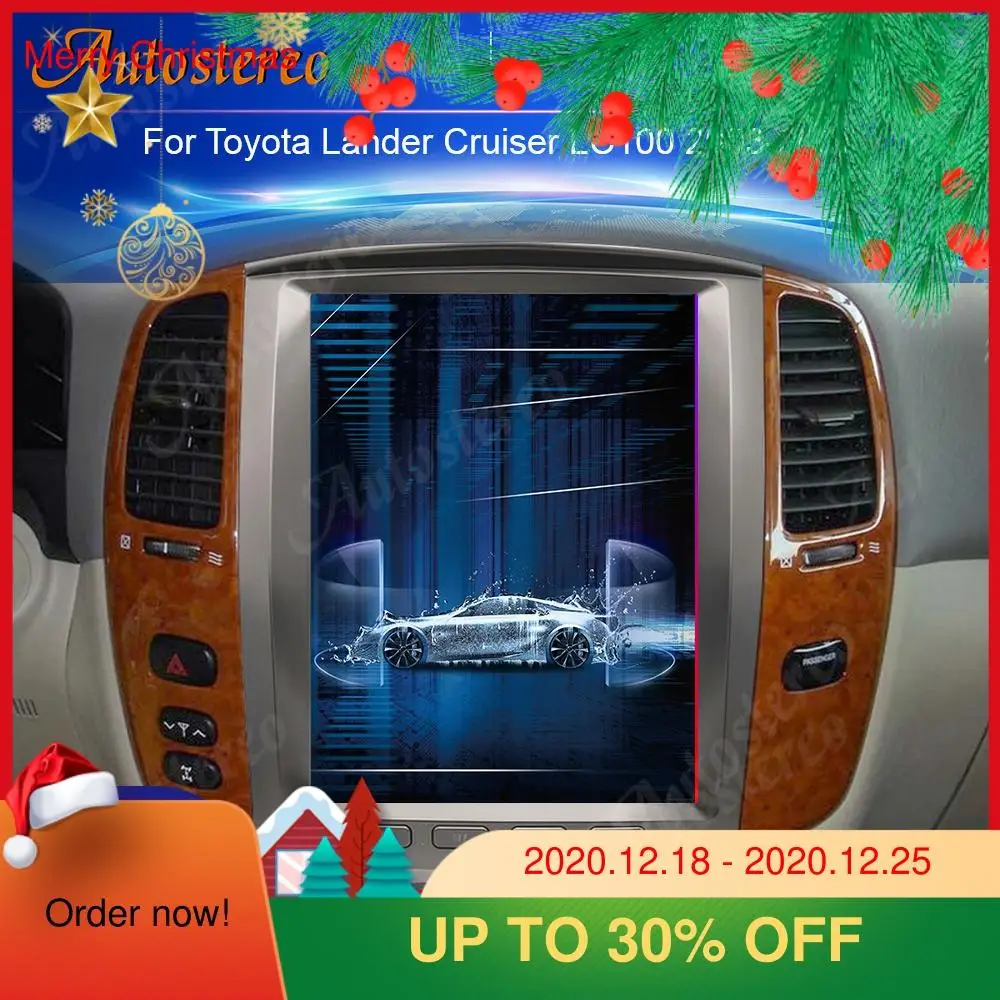Для Toyota Land Cruiser 1992 2007 LC100 LX470 Tesla экран Android 9 0 64 ГБ Автомобильный мультимедийный