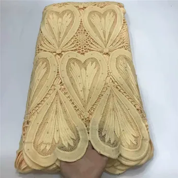 

Design French Guipure Lace Fabric African Water Soluble Laces Fabric High Quality Cord Laces Fabrics For Wedding Sewing df66-752