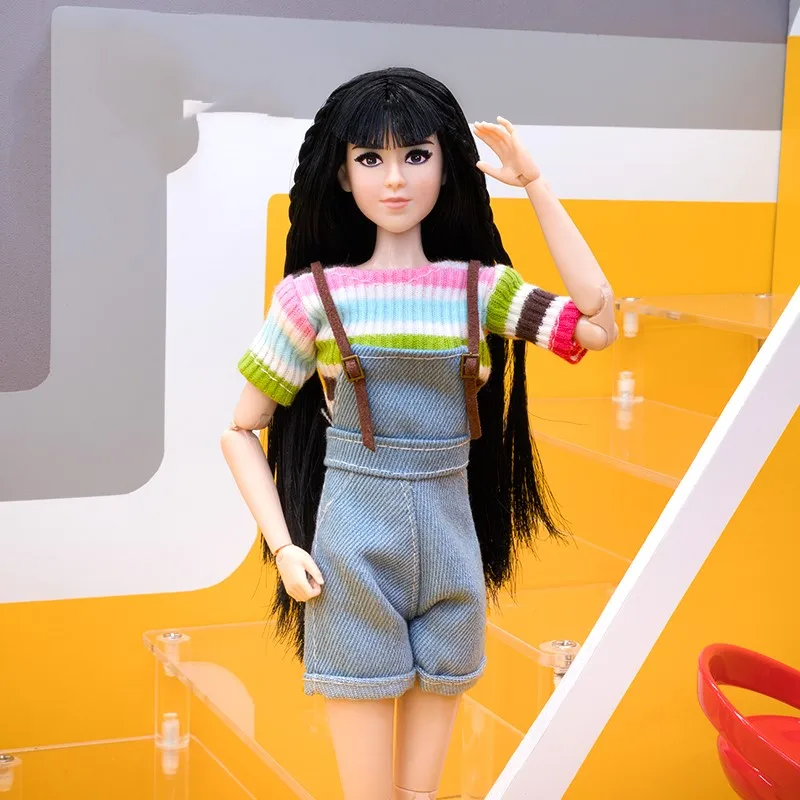 as pics full doll Азиатское лицо Восточная красавица принцесса Китайский классический стиль принцесса девочка кукла игрушка белое тело 22 сустава подвижные тонкие тела кукла игрушка - Цвет: as pics full doll