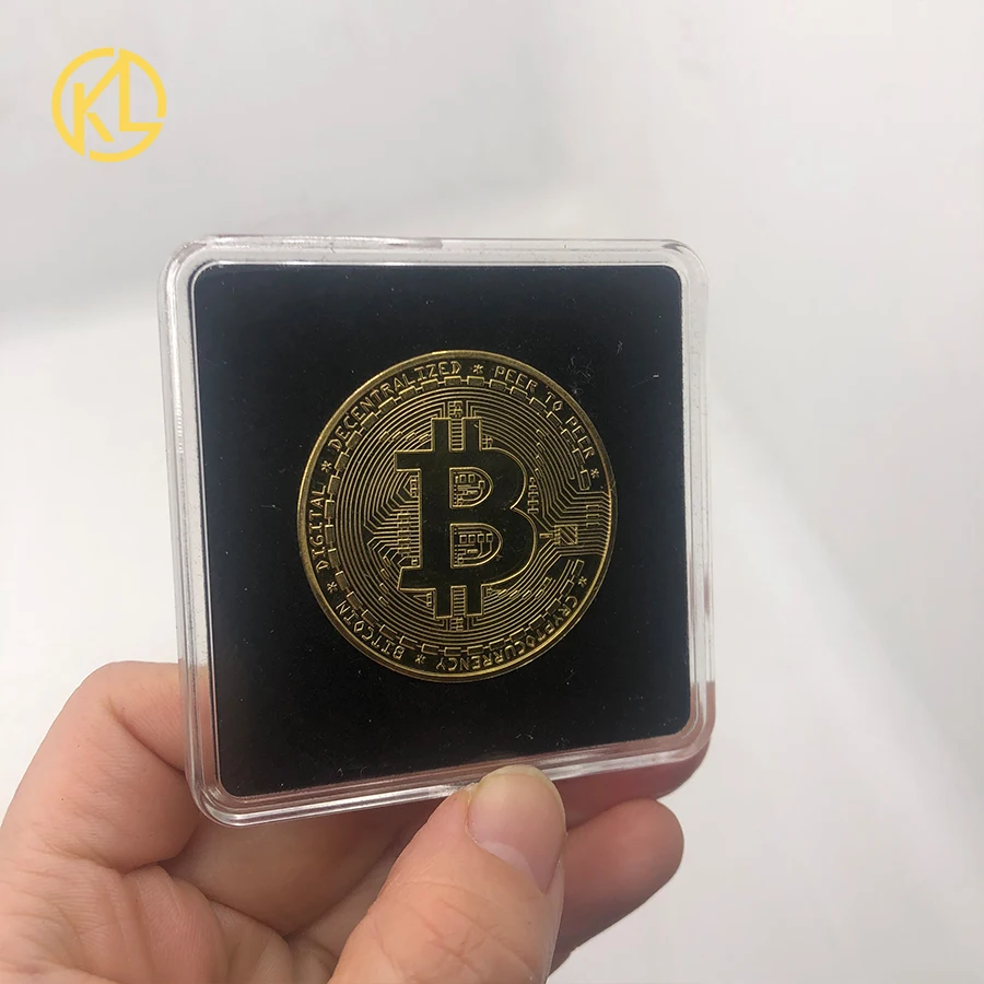 Get This Bitcoin chapado en oro/plata/rosa, caja acrílica cuadrada para regalos de colección 7WJoRVxOGnO