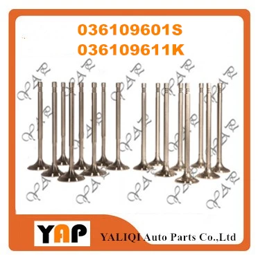 Впускные клапаны выпускные для VW Beetle Golf Polo Touran Passat A1 A2 036109601 л 036109611 L4 16 в 1999 S 2008 K