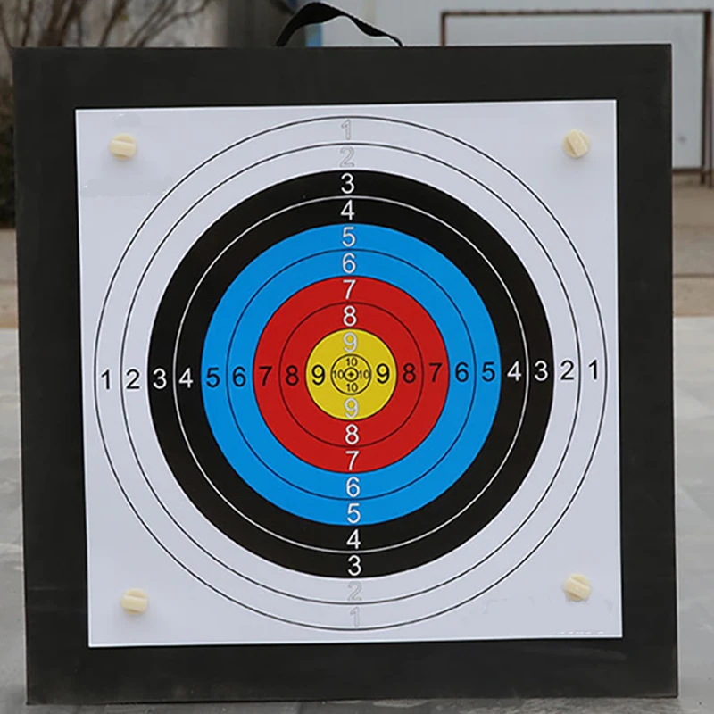 Archery Shooting Target Set 50 * 50 * 5cm EVA Foam Target With Target Papers Nails Outdoor Sports Hunting Archery Accessories