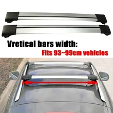 2X93 см-99 см 97 см Универсальная автомобильная антенна подвесная корзина верхний рельс поперечная полоска бар багаж Перевозчик Для поднятой рейки