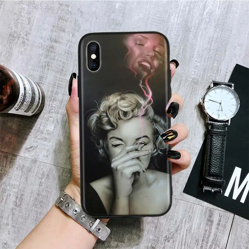 Мэрилин Монро Соблазнительная девушка черный чехол для телефона huawei mate 30 20 10 P30 P20 P10 Pro Lite P Smart Z роскошный Coque Shel