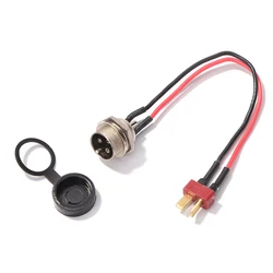 Electric Scooter Power Charger T - Head Charging Cable Plug for Folding KickScooter Replacement Parts (Charger Port Cable)