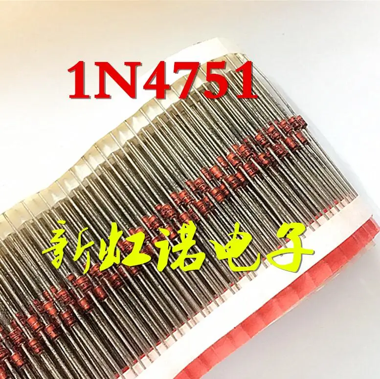 

5 шт./партия, новинка, оригинальный стабилитрон N4751, 1 Вт, 30 В, стеклянная трубка регулятора напряжения ($1 = 10), Триод