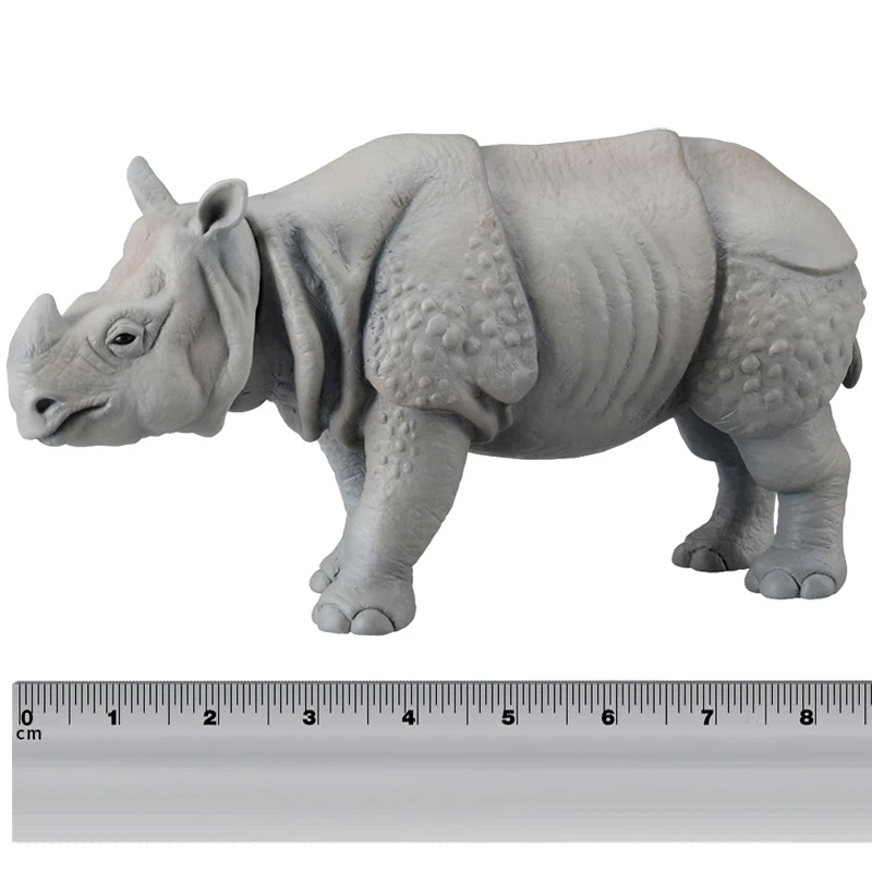 S01 Takara Tomy ANIA Animal Advanture AS 18 дикие индийские носороги 8 см ABS фигурки Детские