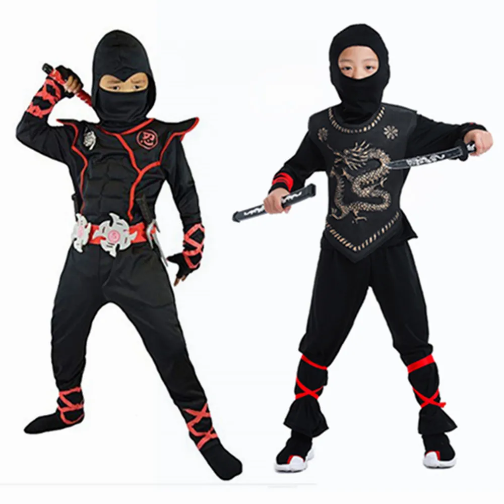 Kids Cosplay Costume Kids Costume Ninja Cosplay Boys Girls Birthday Party Fancy Dress Children Carnival Swordsman Warr Suit Clothing