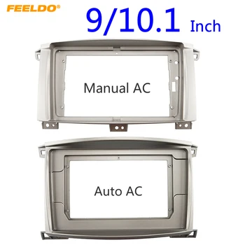 

FEELDO Car Audio Radio 9" 10" Big Screen 2DIN Fascia Frame Adapter For LAND CRUISER 100 DVD Player Dash Fitting Panel Frame Kit