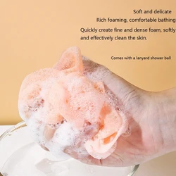 1 Piece Bathing Flower Ball Rubbing Bath Towel Bath Towel Foaming Net Bathing Supplies Bathing Tools