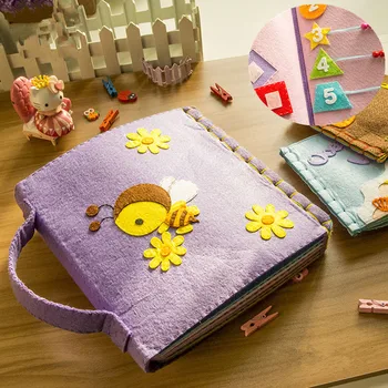 

DIY Felt Animals My First Book Montessori Kid's Early Education Book Mom Sewing Quiet Book Baby Toy Felt Picture Book Craft Kits