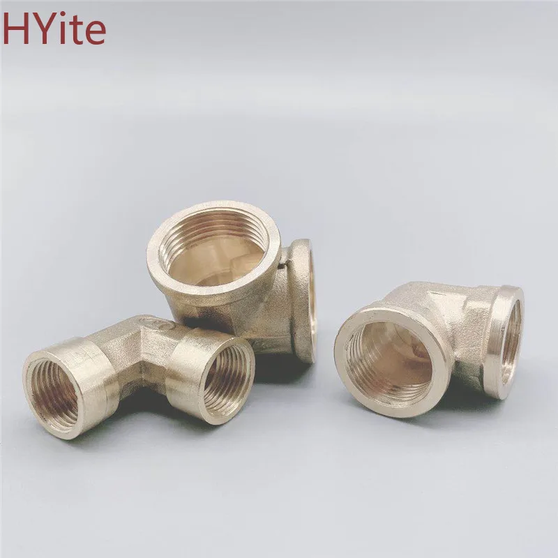 Женский x резьба 1/8 &quot1/4&quot 3/8 &quot1/2&quot 3/4 &quot1&quot 90 градусов латунный колено трубы