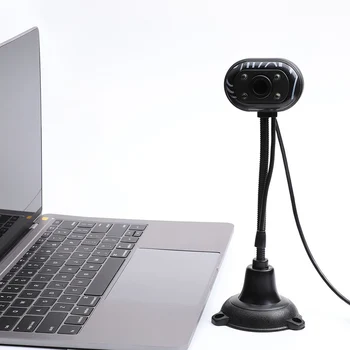

New Hot USB 2.0 HD LED Web Camera with Microphone 480p Webcam for Computer PC Laptop Desktop
