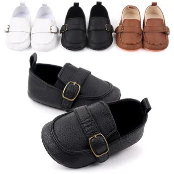 

0-18M Newborn Baby Boy Shoes Fashion Baby Leather Shoes Infant Shoes For Baby Toddler Boys Moccasins First Walkers