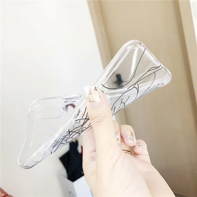 Чехол для телефона Beauty girl с мультяшным рисунком аниме iPhone 8 7 6 Plus силиконовый