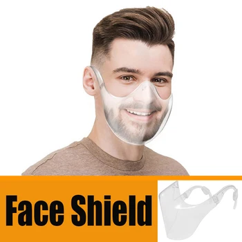 

1PC Transparent Mouth C0ver Reusable Dust-proof Face Shield Protective Face Mask Outdoor DIY Mask Accessories
