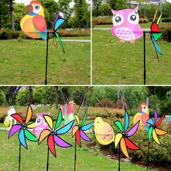 

Pinwheel Color Random Plastic Animal Outdoor Decor Garden Wind Spinner Windmill Insect Lawn Whirligig 3D Beautiful Yard Toy