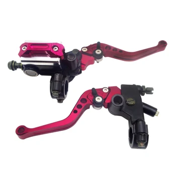 

22cm 7/8 Motorcycle Master Cylinder Levers Hydraulic Brake Pump Clutch Lever Reservoir For yamaha xt 600 honda cr 250 s1000r BMW