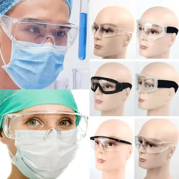 

2020 Newest Hot Anti Virus Anti-spit Safety Goggles Eye Protection Clear Vent Glasses Lab Work Wear Anti dust fog