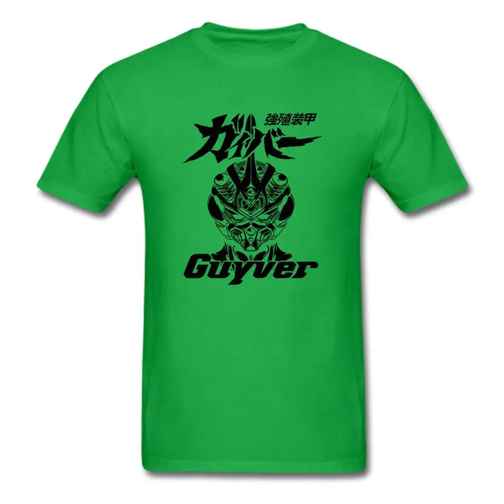 Guyver Bio Booster Armour футболка с логотипом hight высокое качество Япония Ретро старые футболки с аниме рисунком США размер - Цвет: Зеленый