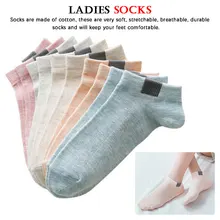 Удобные, антибактериальные, дышащие, 5 пар, женские полосатые хлопковые носки, женские шорты для скейтборда, носки до лодыжки, японские носки Харадзюку