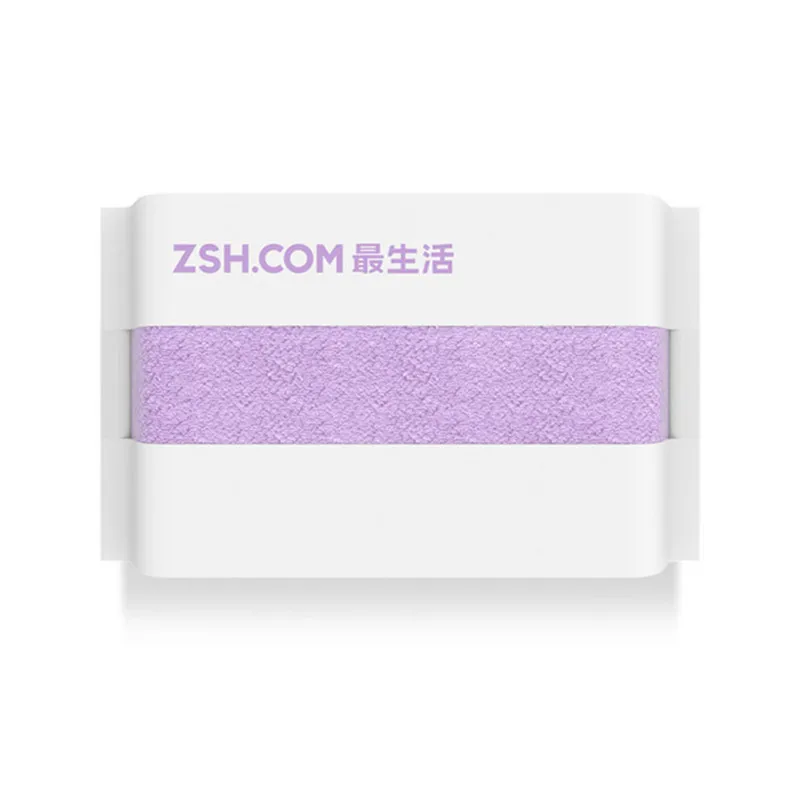Фиолетовый 1 шт. антибактериальное полотенце Xiaomi ZSH Polygiene Young Series хлопок 5 цветов высокоабсорбирующее банное полотенце для рук - Цвет: Фиолетовый