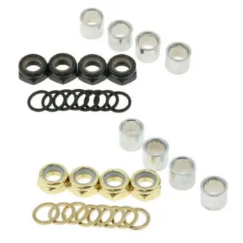 

Professional High-quality Skateboard Bearing Spacers Gasket Washers Nuts Speed Set Longboard Bike Repair Rebuild Tools