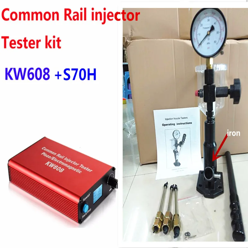 

New!Common rail injector tester Kit ! KW608 multifunction diesel USB Injector tester and S70H Common Rail Injector Nozzle tester