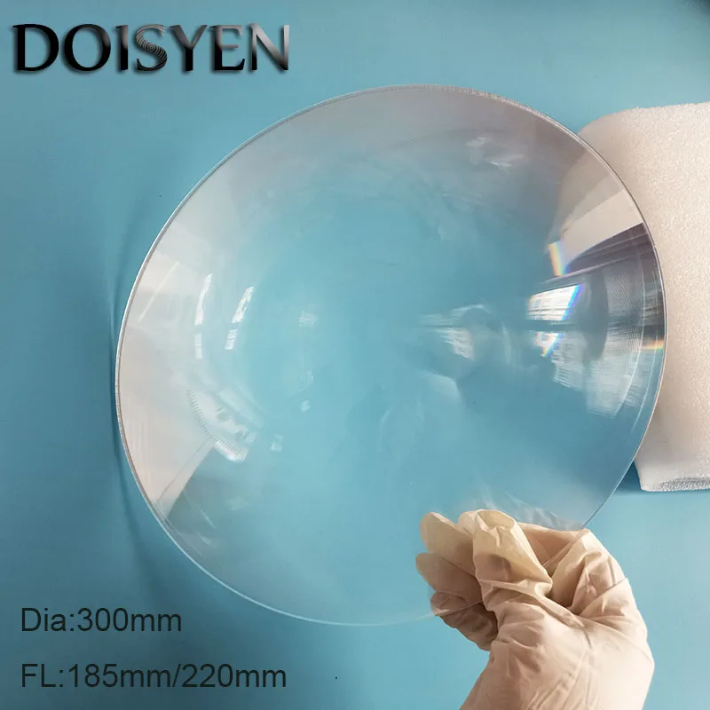 

Large Optical lens Dia300mm Fresnel Lens Plastic lenses For projector Fresnel led lens solar concentrator Flashlight F185/220mm