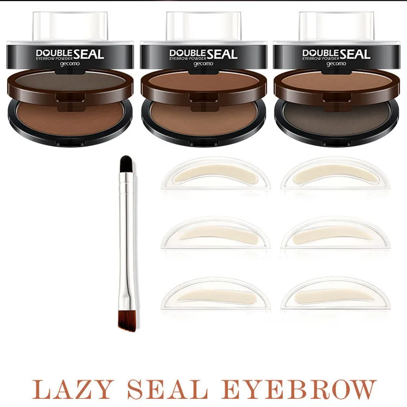 NEW Adjustable Eyebrow Stamp Kit Perfect Arch Eyebrow Shadow Powder Palette Eyebrow Seal Eye Brow Enhancers Eye Brow 2