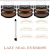 NEW Adjustable Eyebrow Stamp Kit Perfect Arch Eyebrow Shadow Powder Palette Eyebrow Seal Eye Brow Enhancers Eye Brow 2
