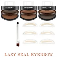 NEW Adjustable Eyebrow Stamp Kit Perfect Arch Eyebrow Shadow Powder Palette Eyebrow Seal Eye Brow Enhancers Eye Brow 2