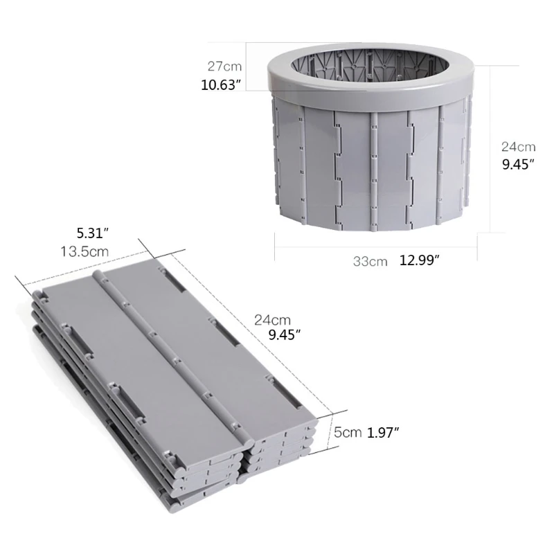Portable Folding Camping Toilet Travel Outdoor Commode Porta Potty Car Toilet Hiking Long Trips Elder Bucket Seat