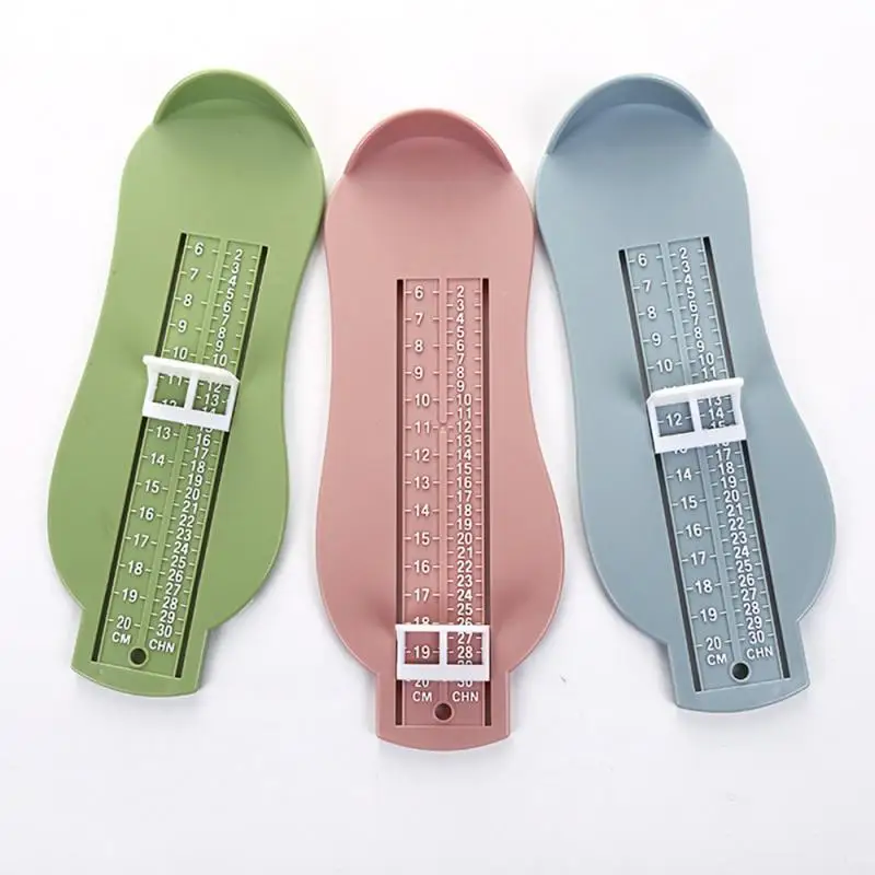 Foot Measure Gauge 3 Colors Baby Kid Foot Ruler Shoes Size Measuring Ruler Shoes Length Growing Fitting Tool Measures