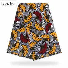 Нигерийская восковая голландская африканская вощеная ткань принтом голландская лучшая 6 ярдов/партия африканская ткань с принтом хлопок голландская восковая ткань F911-28