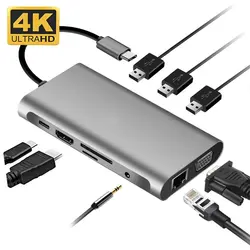 8-in-1 USB C Adapter with 4K HDMI, 1Gbps RJ45 Ethernet Port,USB 3.0, for MacBook/Pro/Air and Type C Windows Laptops 8-in-1 USB C Adapter with 4K HDMI, 1Gbps RJ45 Ethernet Port,USB 3.0, for MacBook/Pro/Air and Type C Windows Laptops