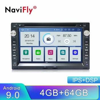 

NaviFly IPS DSP 4GB+64GB Android 9.0 Car dvd player for Passat MK5 Jetta Golf Transporter Auto radio gps navigation